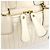 Chloé Borsa Tote Bay in pelle avorio - vista 6