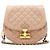 Marc Jacobs  mala de ombro em pele acolchoada bege com fivela