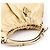 Gucci 76554 Borsa Hobo in pelle beige arricciata - vista 9