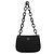 Prada Borsa a tracolla in nylon Tessuto Swing nera con catena 1996