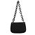 Prada Borsa a tracolla in nylon Tessuto Swing nera con catena 1996 - vista 3