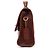 Coach Bolsa 2-Way em couro de curtimento de luva bordô com fecho turnlock - vista 2