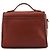 Coach Bolsa 2-Way em couro de curtimento de luva bordô com fecho turnlock - vista 3