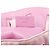 Gucci 001 4399 Borsa a tracolla in raso rosa con coulisse - vista 11