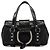Dolce & Gabbana Mini borsa in raso nero effetto pitone e strass