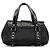 Dolce & Gabbana Mini borsa in raso nero effetto pitone e strass - vista 3