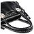 Chloé  mala Tote Bay em couro patente acolchoado preto - vista 14