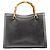 Gucci Borsa Tote Diana Bamboo in pelle antracite