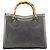 Gucci Borsa Tote Diana Bamboo in pelle antracite - vista 3