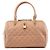 Marc Jacobs Bolsa Bowling em couro acolchoado Rosa Bege