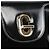 Gucci Borsa a spalla G in pelle verniciata nera - vista 6