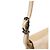 Prada Borsa a tracolla con patta B7185 Ivory Spazzolato Fume - vista 7