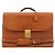 Coach Borsa briefcase 2-way in pelle marrone chiaro con lucchetto 5353