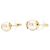 Orecchini asimmetrici Yves Saint Laurent Cassandra Logo - vista 2