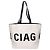 Balenciaga Logo Canvas Leder Tote Bag - Ansicht 3