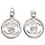 Orecchini a clip Chanel 97P Turnlock Coco Mark