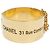 Bracciale rigido Chanel in metallo dorato
