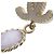 Orecchini pendenti Chanel Coco Mark in oro e viola - vista 5