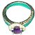 Balenciaga Silberring mit lila Stein - Ansicht 2