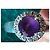 Balenciaga Silberring mit lila Stein - Ansicht 3