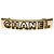 Fermi Chanel con logo placcato oro