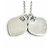 Autre Marque Collana con mini ciondolo a doppio cuore Tiffany Return to Blue - vista 5