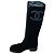 Botas altas Chanel en terciopelo negro