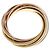Anello Cartier Trinity 7 in oro tricolore - vista 2