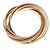 Anello Cartier Trinity 7 in oro tricolore - vista 3