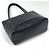 Borsa Tote Chanel Reissue in pelle di vitello granulata nera - vista 2