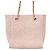 Chanel Shopper-Bag aus rosa Raffia - Ansicht 10