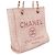 Chanel Shopper-Bag aus rosa Raffia - Ansicht 2