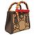 Borsa Gucci Diana marrone in pelle e tela - vista 2