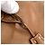 Tote Prada Shopper aus braunem Leder mit Dreiecks-Logo - Ansicht 13