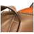 Tote Prada Shopper aus braunem Leder mit Dreiecks-Logo - Ansicht 14
