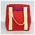 Chanel Shopper-Bag aus rotem Canvas - Ansicht 10