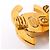 Orecchini a clip Chanel placcati oro - vista 6