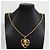 Collana Chanel placcata in oro con motivo cuore Coco Mark - vista 6