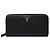 Cartera larga Prada de piel Vitello Daino negra