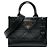 Prada Borsa a mano Symbole in pelle di vitello morbida nera Small