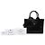 Prada Borsa a mano Symbole in pelle di vitello morbida nera Small - vista 6