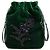 Pouch Prada in velluto verde con perline