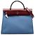 Hermès Blue Toile Herbag Zip 31