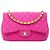 Chanel Pink Jumbo Classic Mesh Single Flap