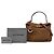 Borsa Balenciaga Rodeo Satchel Mini in camoscio marrone - vista 6
