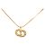 Collana Dior Gold Plated Strass CD Logo Pendant - vista 2