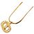 Collana Dior Gold Plated Strass CD Logo Pendant - vista 4