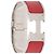 Bracciale Hermès Clic Clac H PM in smalto rosso largo - vista 4