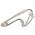 Collana lunga a catena con monete in ottone CC argentato Chanel
