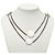 Collana lunga a catena con monete in ottone CC argentato Chanel - vista 6